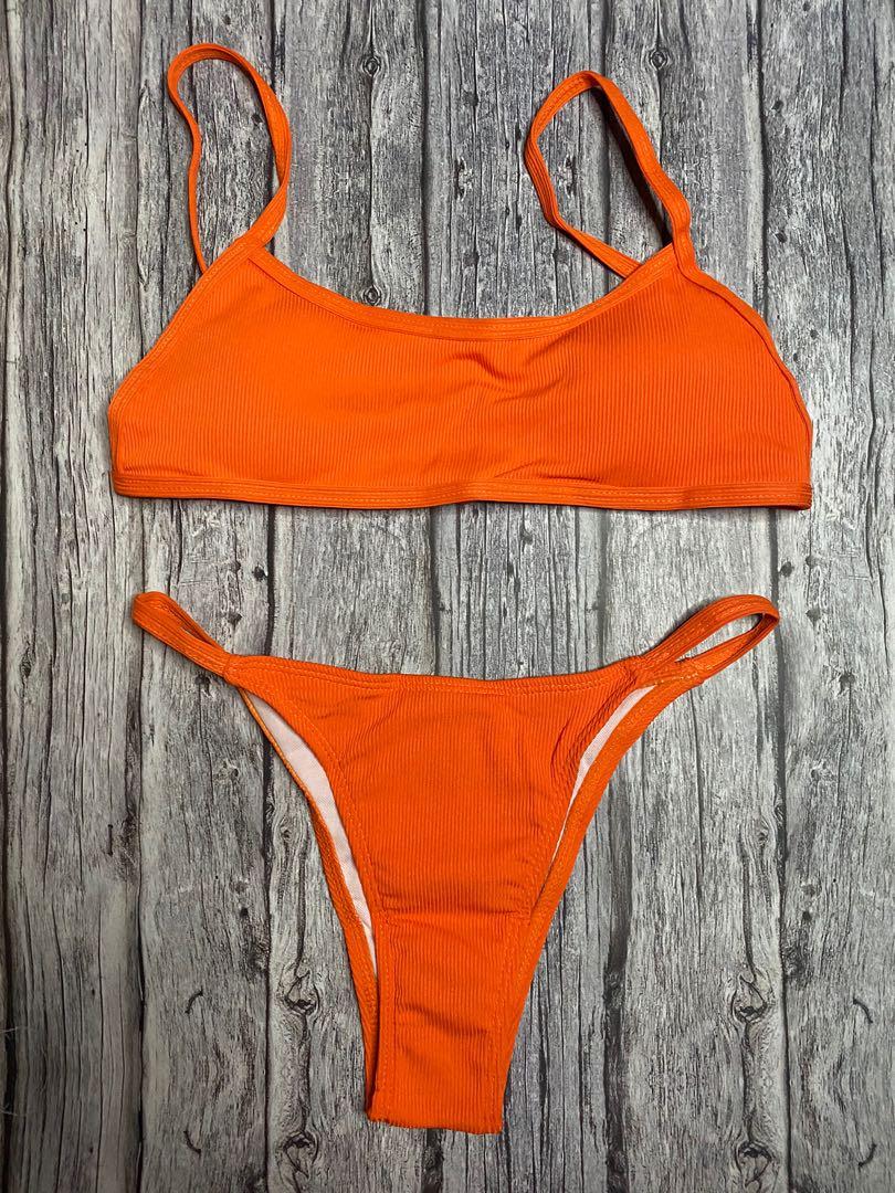 Shein sales orange swimsuit