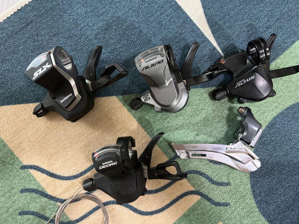 Shimano alivio 3 speed front derailleur clearance
