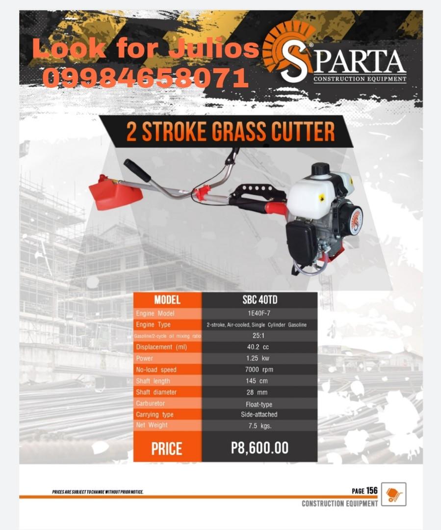 "SPARTA" 2Stroke Grass Cutter, Commercial & Industrial, Construction