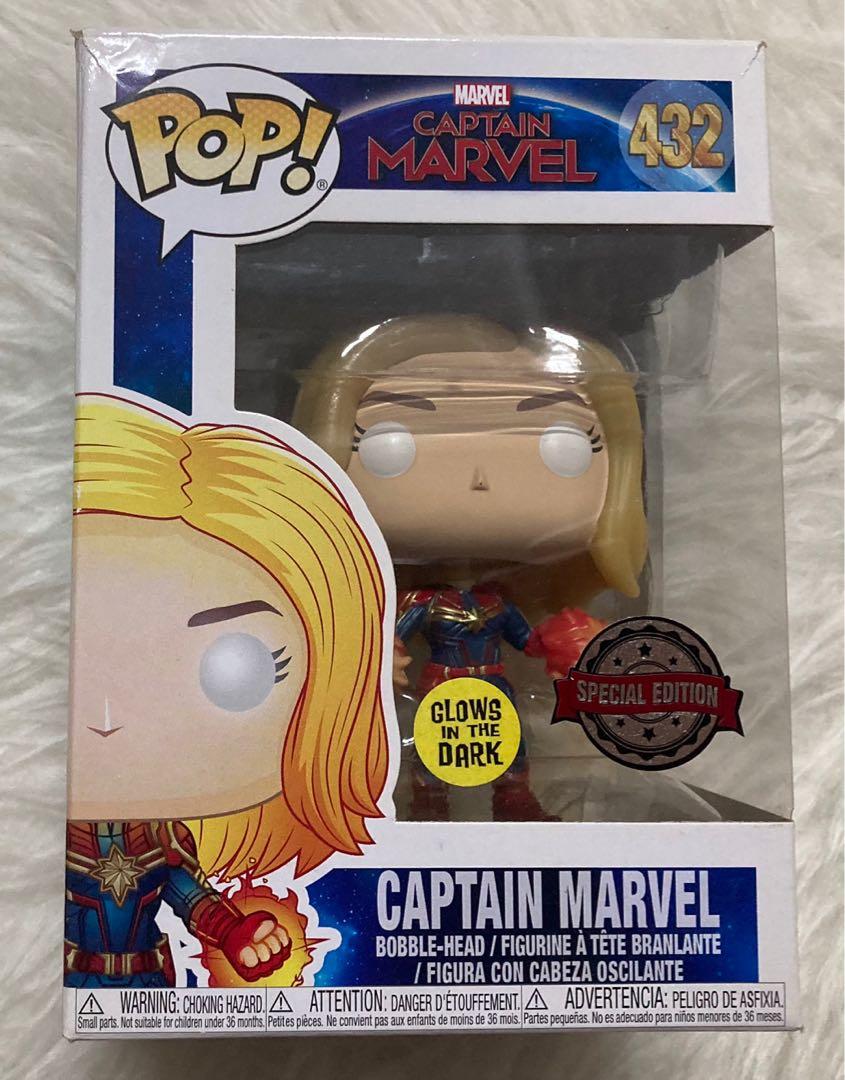 Captain marvel pop glow in the dark online