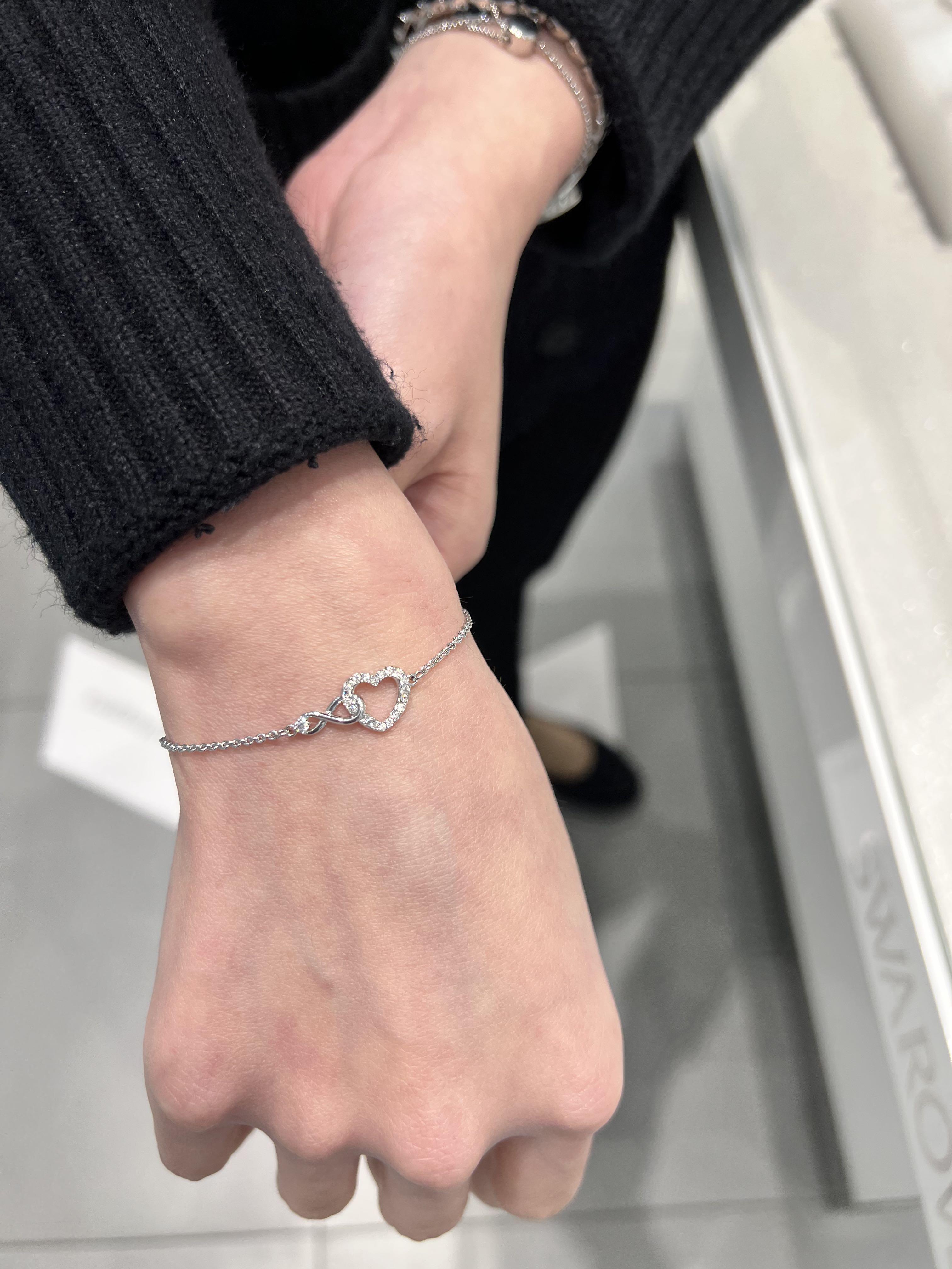 Silver Infinity Bracelet For Women, Adjustable Love Bracelet For Women,  Jewelry For Women, Mother's Day Gift, Heart Shaped Infinity Bracelets |  Fruugo NO