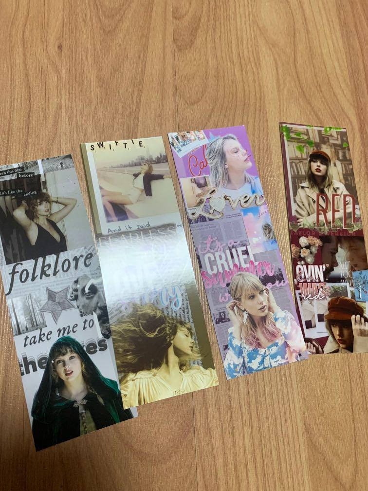 Taylor swift bookmarks!, Hobbies & Toys, Stationery & Craft, Stationery &  School Supplies on Carousell