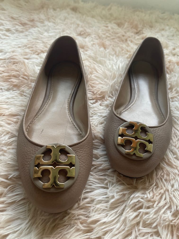 Tory burch minnie flats french gray store