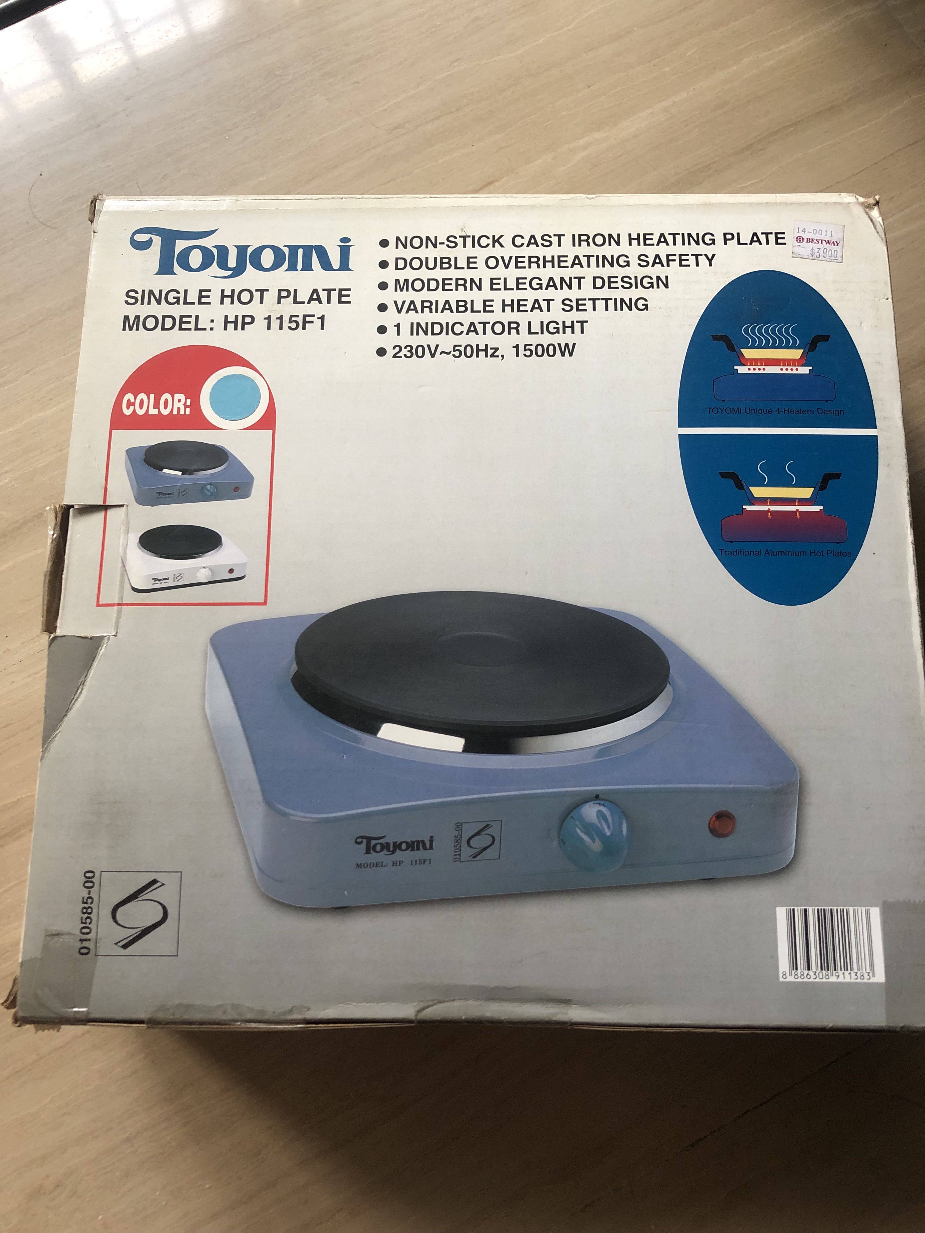 Toyomi Single Hot Plate, TV & Home Appliances, Kitchen Appliances, BBQ