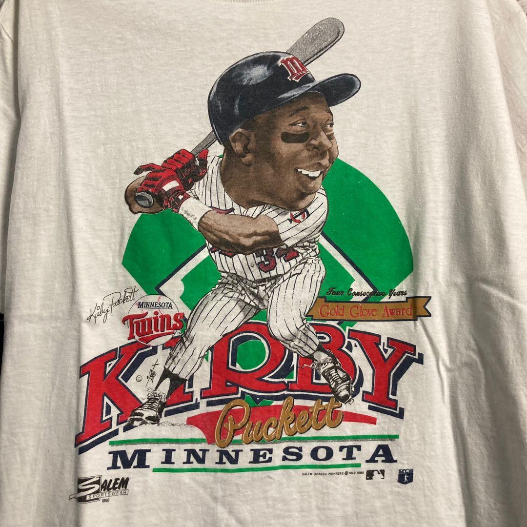 1991 Kirby Puckett Minnesota Twins Salem Big Face MLB T Shirt Size