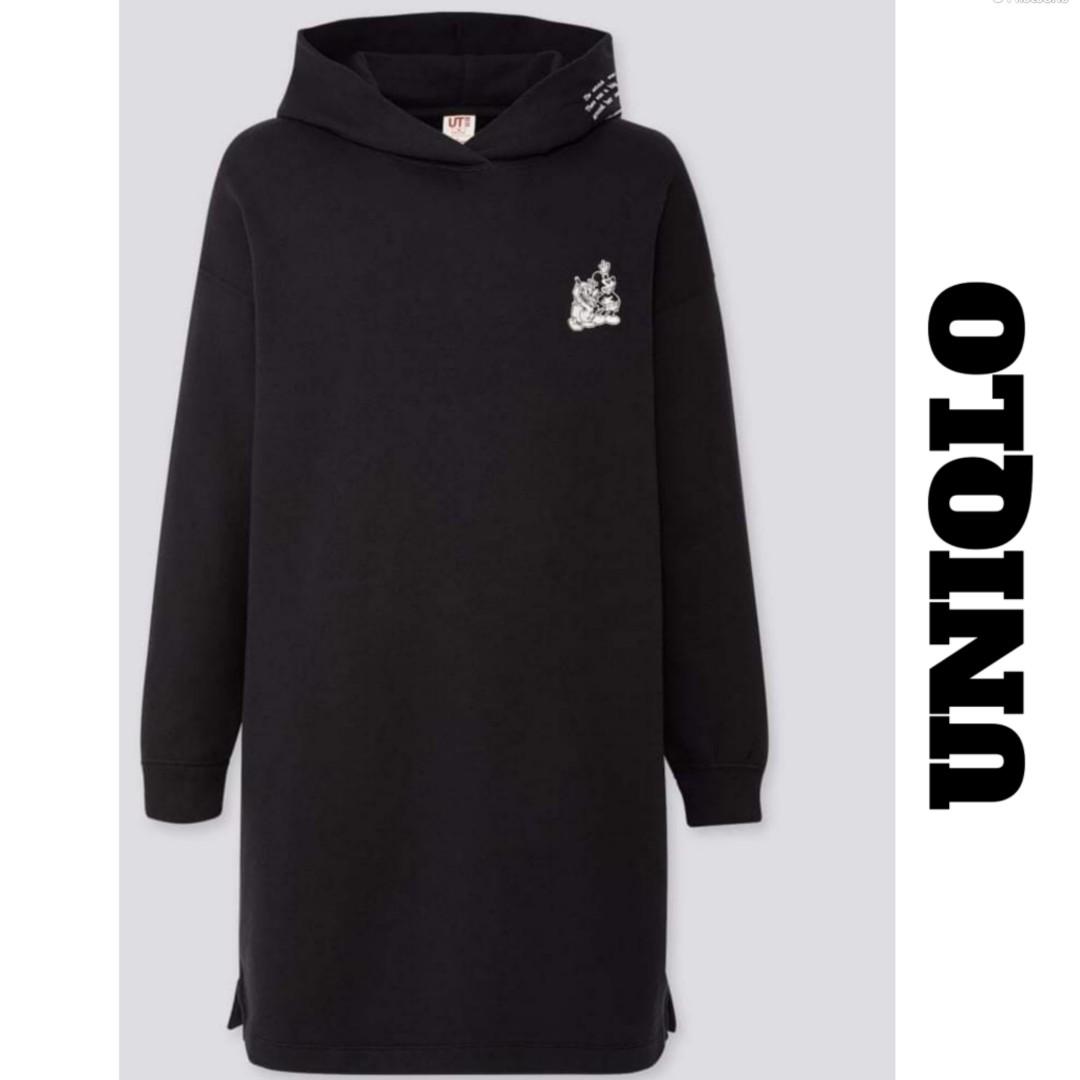 uniqlo hoodie dress, Fesyen Wanita 