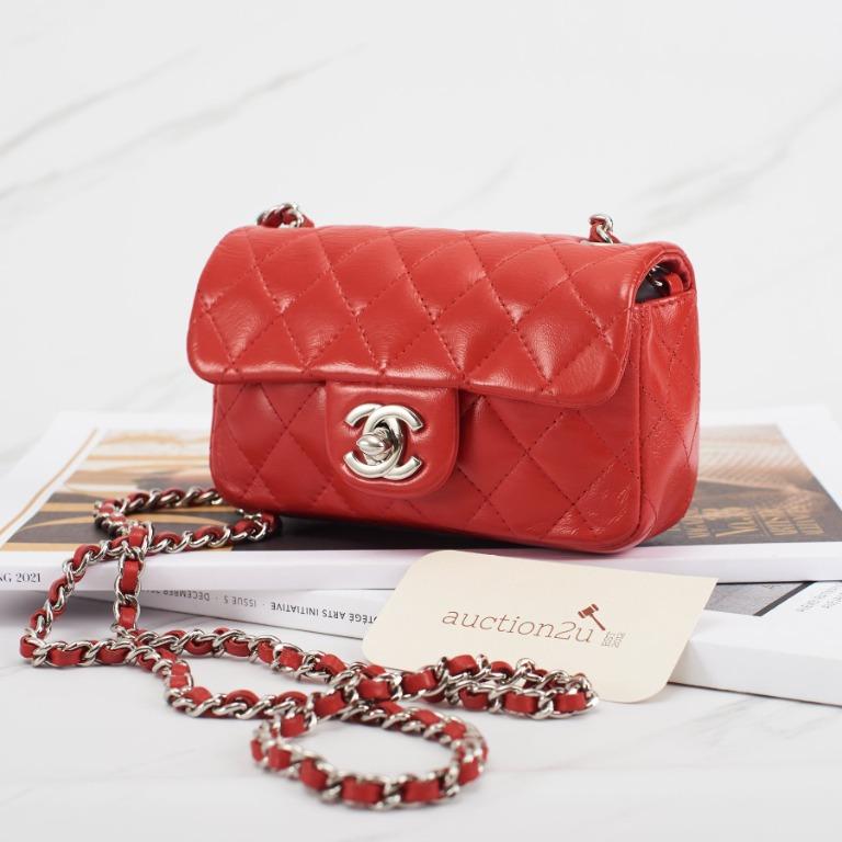 USED] Chanel Classic Mini Flap  Lambskin & Silver-Tone Metal, Luxury, Bags  & Wallets on Carousell