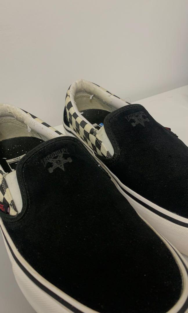 Vans thrasher slip on checkerboard discount