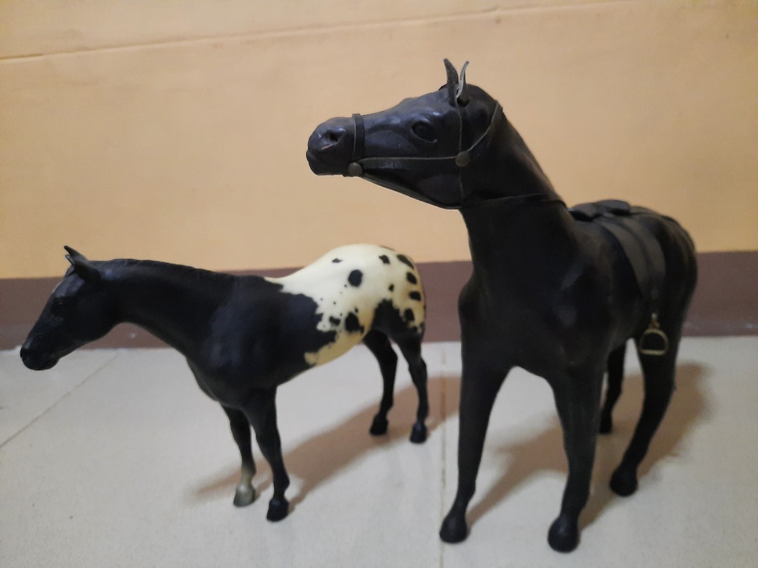 Vintage leather horse, Furniture & Home Living, Home Decor, Other Home