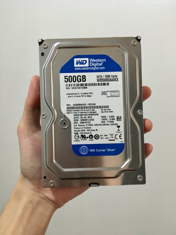 WD Caviar Blue 500GB HDD SATA Computers Tech Parts