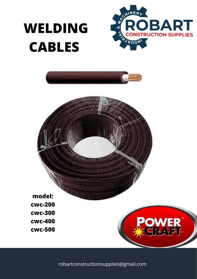 WELDING CABLES ‼️ (Category: Construction Tools & Equipment) located in Manila. Submitted by tina.sales (Listing ID 1143723182, Image 3). Description: BRAND: PowerCraft MODEL: Attached on the pic (note :Diffrent price per piece and per roll) 𝑹𝑶𝑩𝑨𝑹𝑻 𝑪𝑶𝑵𝑺𝑻𝑹𝑼𝑪𝑻𝑰𝑶𝑵 𝑺𝑼𝑷𝑷𝑳𝑰𝑬𝑺 SEND US MESSAGE FOR INQUIRIES ‼️‼️ 🔵100% Trusted Supplier 🔵Competitive Price 🔵𝑾𝒆 𝒂𝒓𝒆 𝑫𝑻𝑰 𝑹𝒆𝒈𝒊𝒔𝒕𝒆𝒓𝒆𝒅 & 𝑩𝑰𝑹 𝐀𝐂𝐂𝐑𝐄𝐃𝐈𝐓𝐄𝐃 Pr