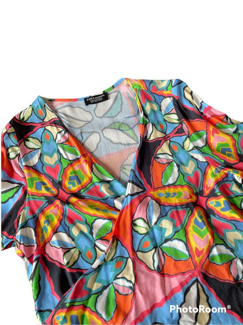 Zara Colorful Outer/Shirt, Fesyen 