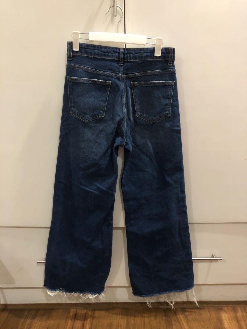 Zara TRF Blue Flared Jeans, Women's Fashion, Bottoms, Jeans on Carousell