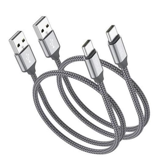 iPad Pro 2018 USB Type C Cable Premium Nylon USB-C Charging Type C Cable for Samsung Galaxy S10 / S9 / S8 / Note 8 3M LG V20 / G5 / G6 and More Black