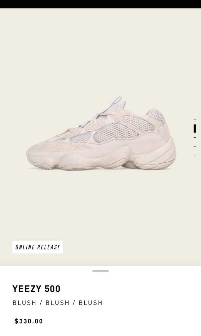 Adidas Yeezy 500 Blush Preorder Men s Fashion Footwear Sneakers