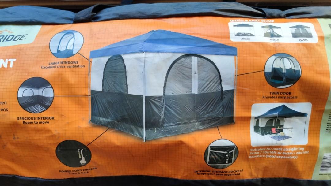Adventuridge Gazebo Tent Complete Set Sports Equipment Hiking