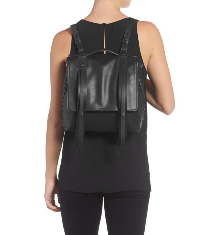 All saints fin leather backpack outlet