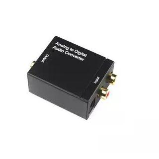 Analog RCA Audio Converter to Digital Optical Coaxial Digital Adapter