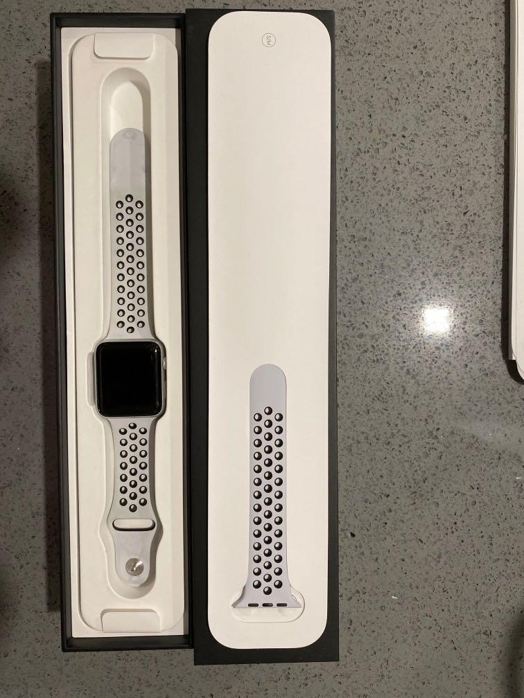 Apple Watch series 3 42mm Nike edition, Mobile Phones \u0026 Gadgets, Wearables  \u0026 Smart Watches on Carousell