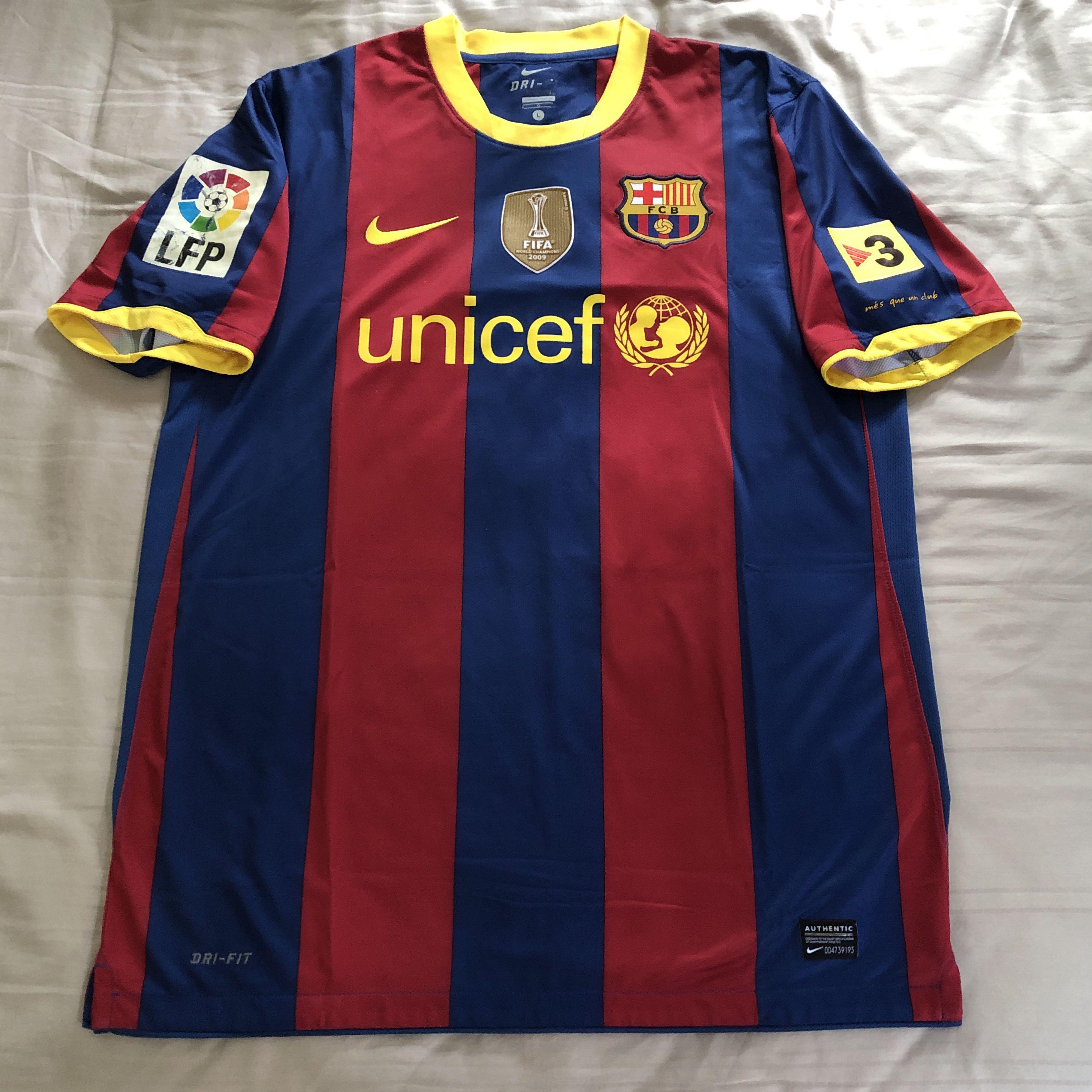 Barcelona 2010 deals 2011 jersey