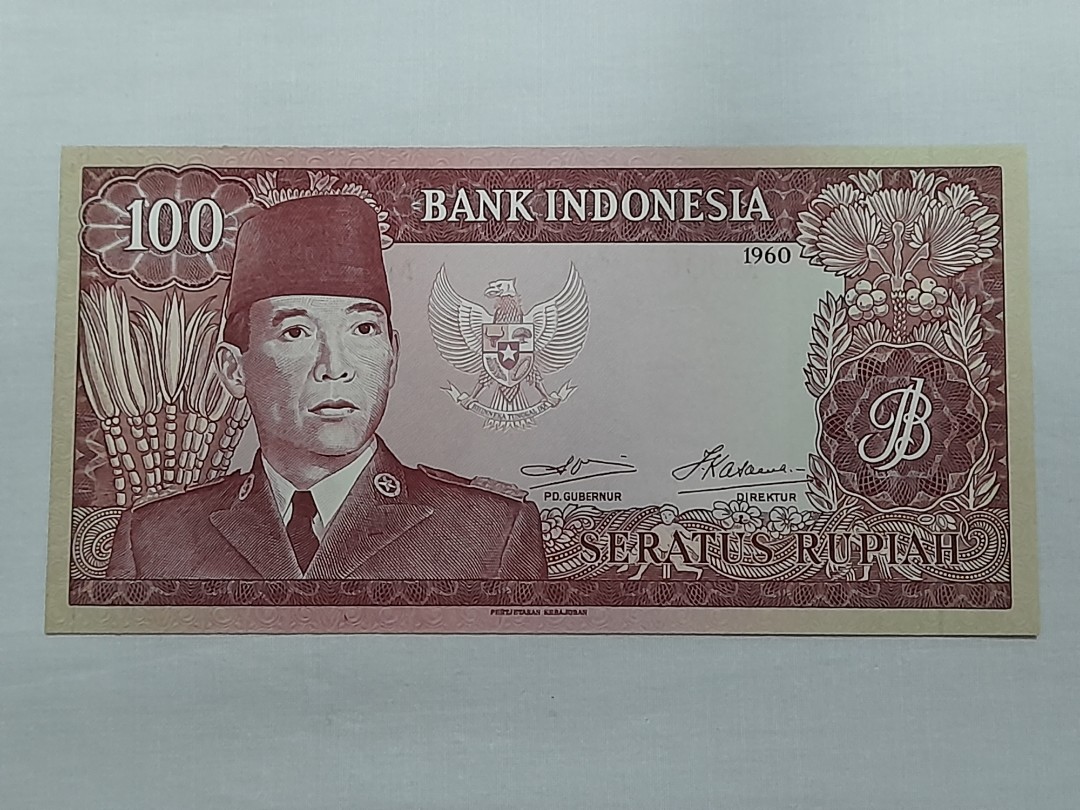 Bank Indonesia 100 Seratus Rupiah 1960, Hobbies & Toys, Memorabilia ...