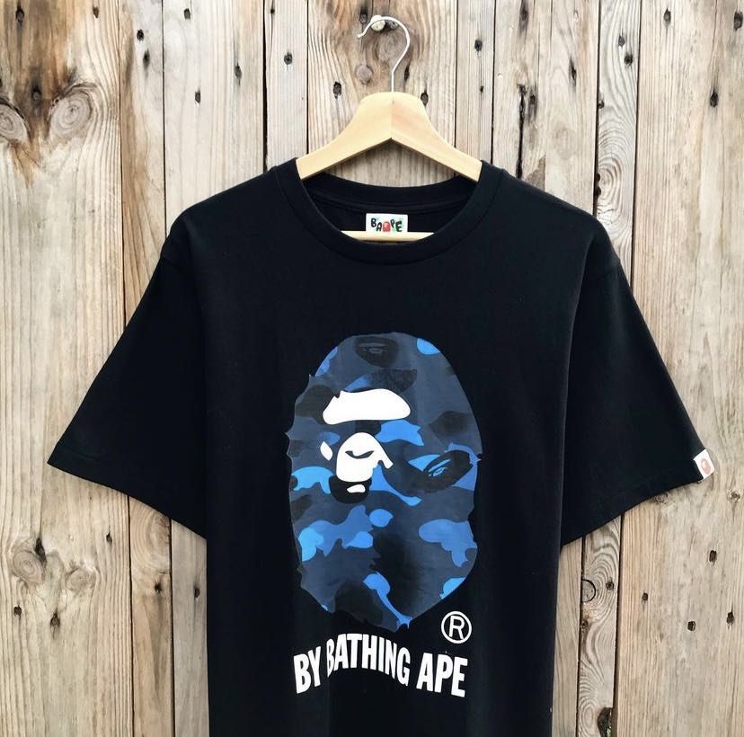 BAPE BIG HEAD BLUE CAMO