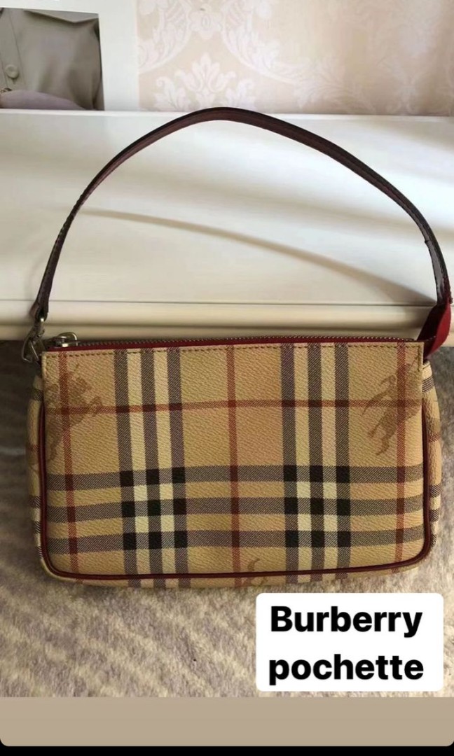 Burberry pochette, Luxury, Bags & Wallets on Carousell