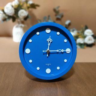 Blue Wall Clock with No SecondHand - with Box - FOR SALE