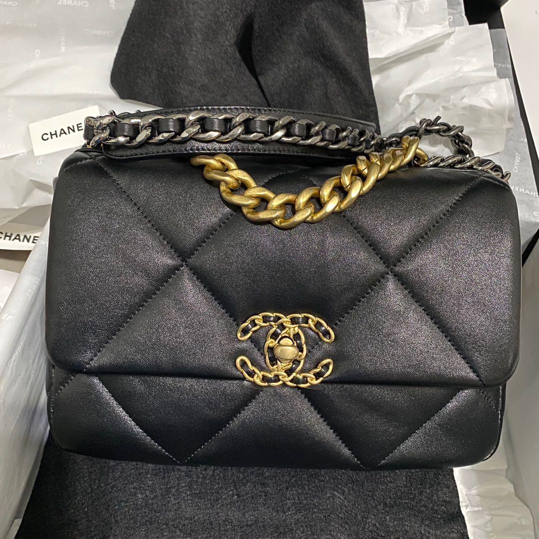 BNIB Chanel19 Small Black Lambskin Bag, Luxury, Bags & Wallets on Carousell