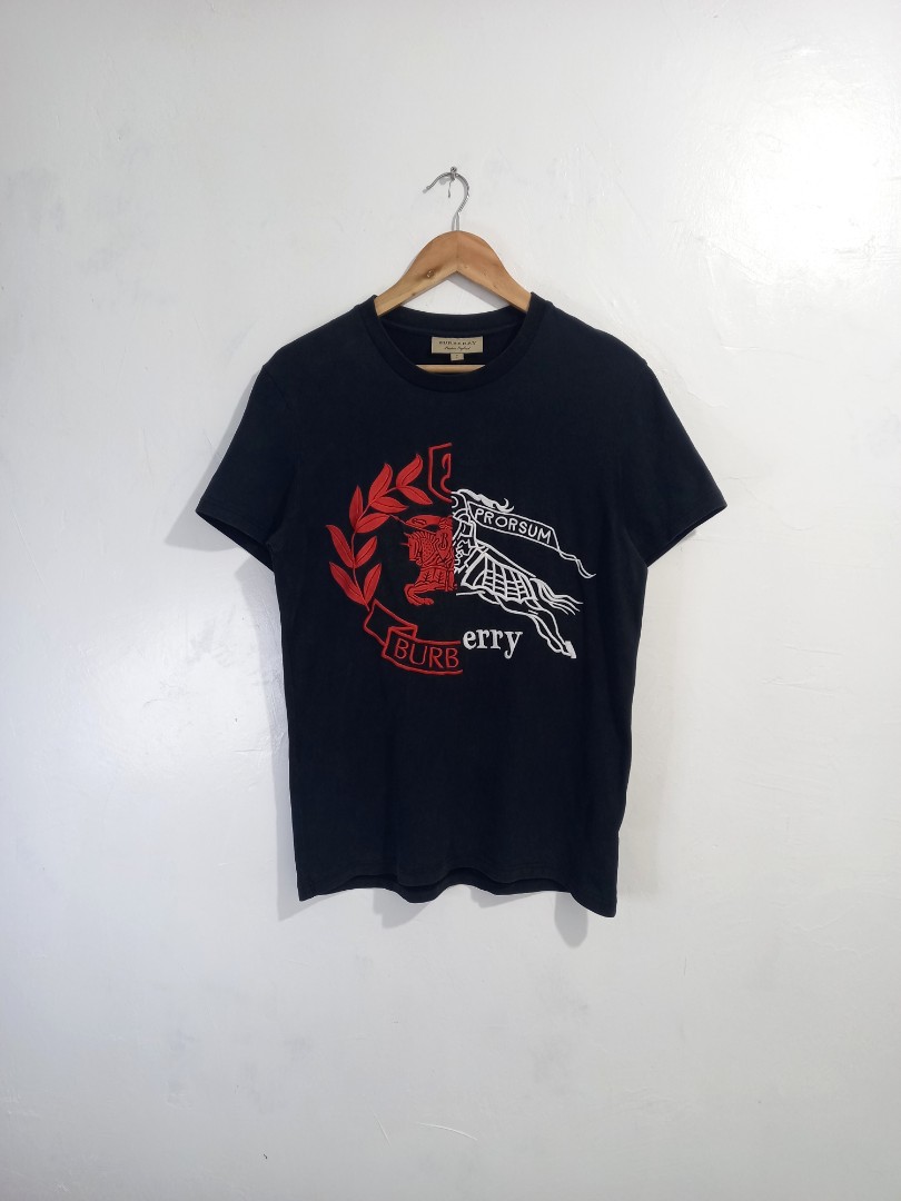 Burberry embroidered logo tee, Men's Fashion, Tops & Sets, Tshirts & Polo  Shirts on Carousell