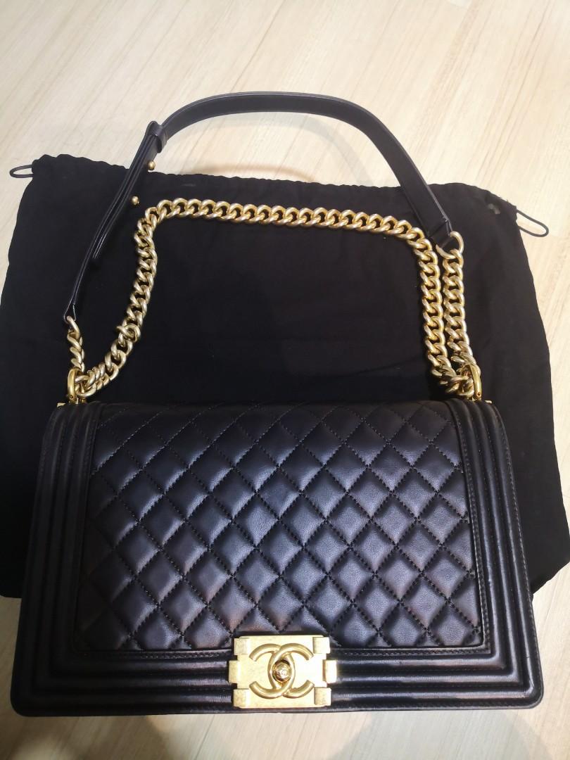 Chanel boy medium size, Luxury, Bags & Wallets on Carousell