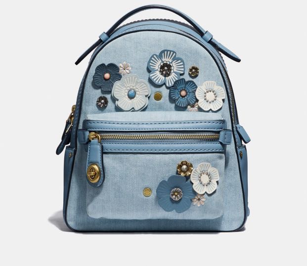 coach denim pennie shoulder bag