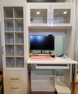 Computer desk with Shelves