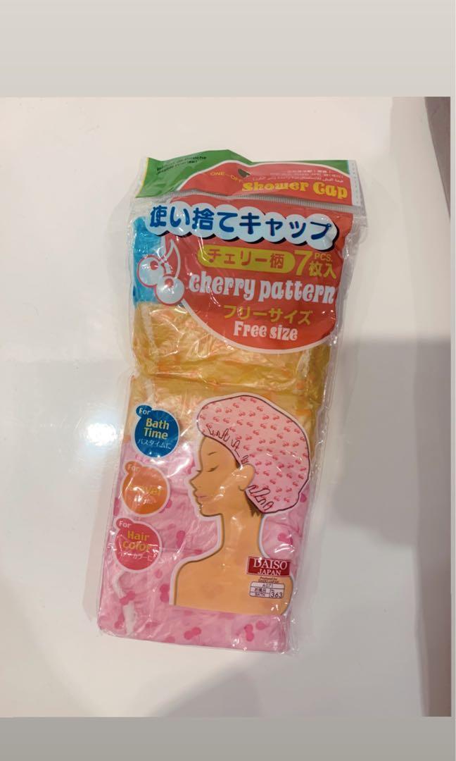 Daiso Japan Shower Cap isi 6, Kesehatan & Kecantikan, Perawatan Rambut