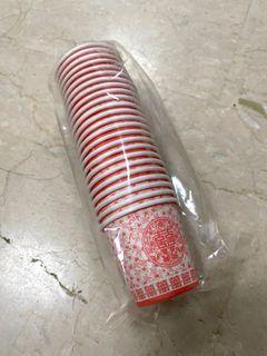 Disposable tea ceremony cups for wedding