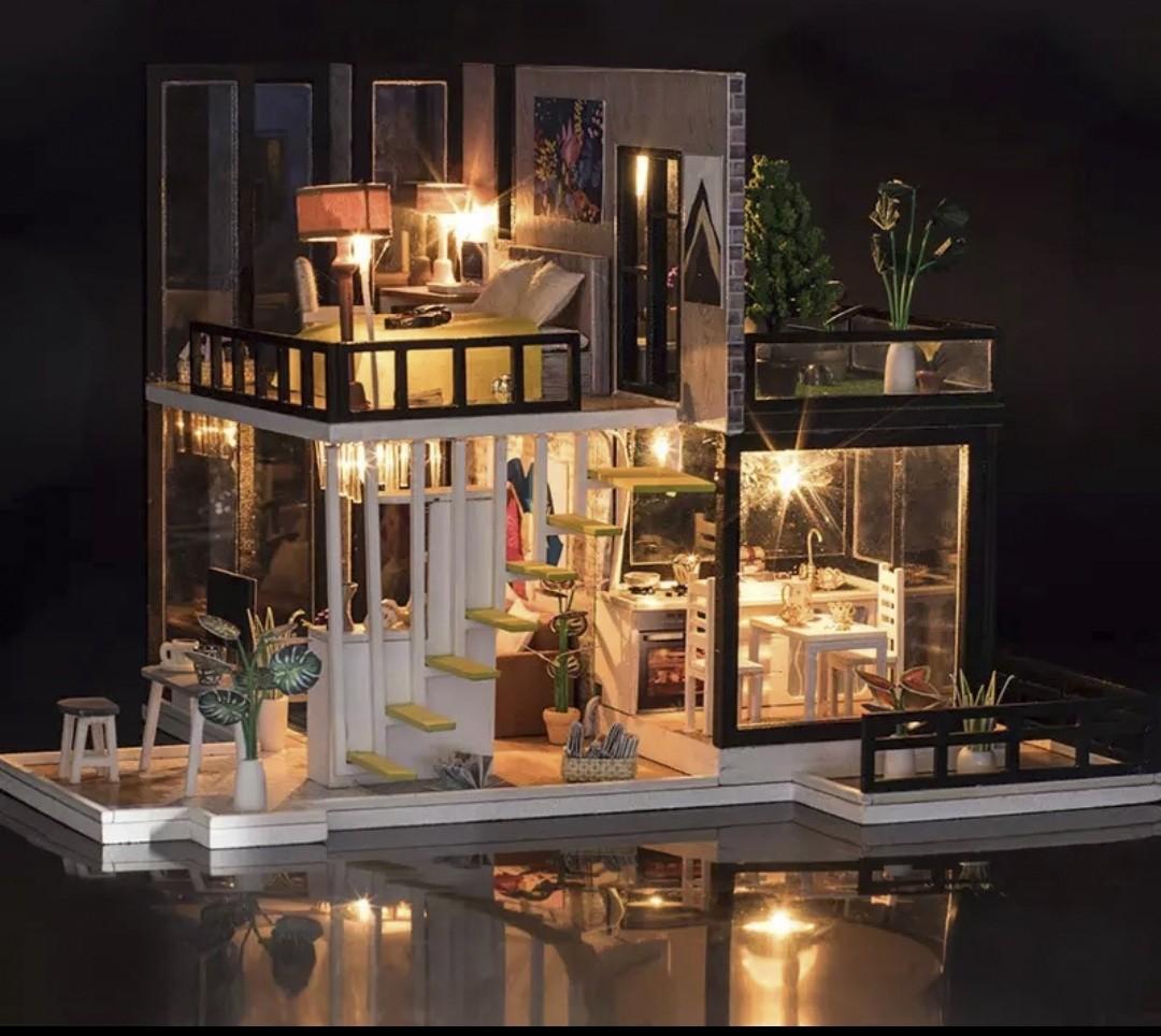 Modern house shop miniature
