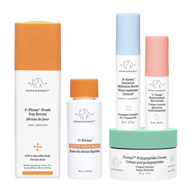 Drunk Elephant Face Value Brightening Skincare Set, Beauty & Personal