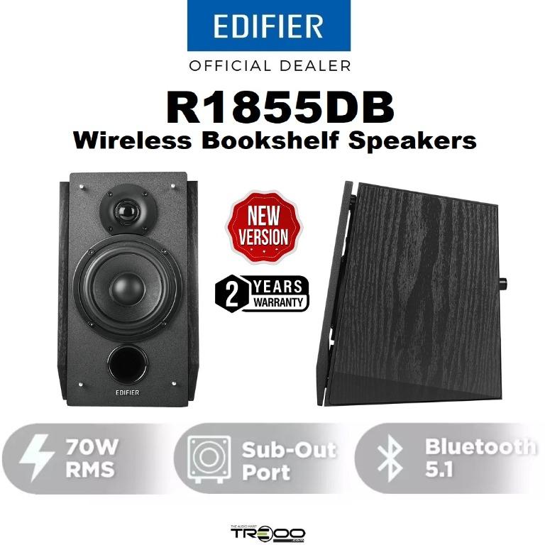 Edifier R1855DB Wireless Bluetooth Desktop Bookshelf Speakers, Audio ...