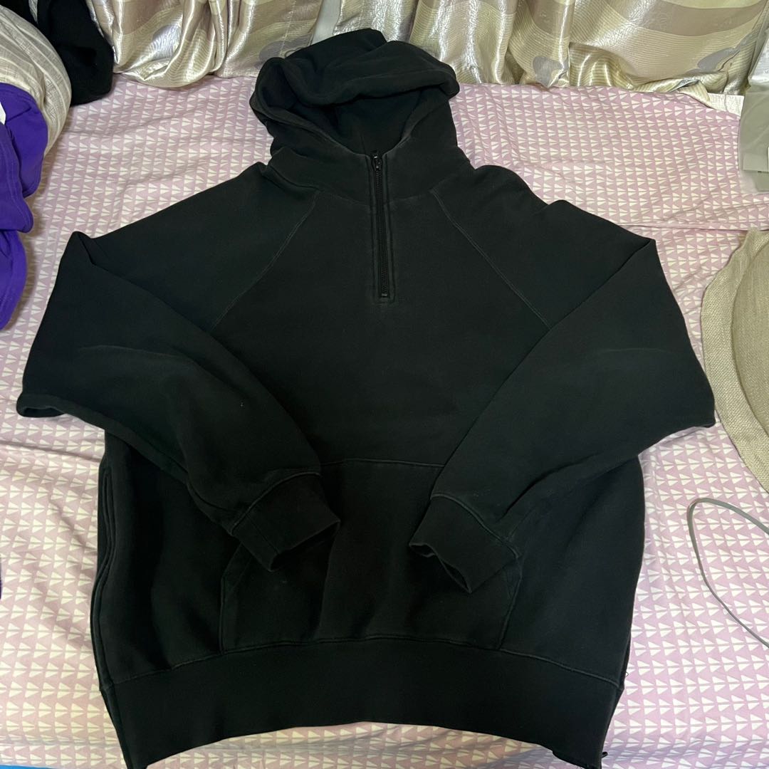 ESSENTIALS HALF ZIP PULLOVER HOODIE 