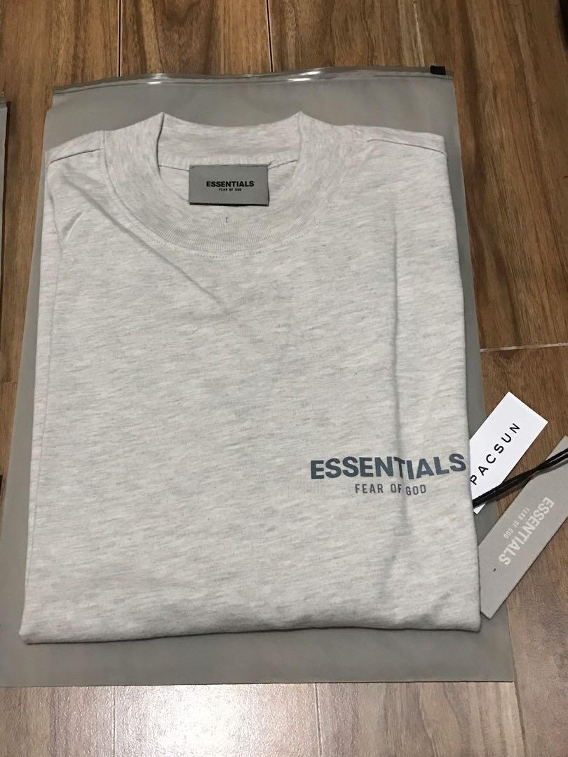 Fear Of God Essentials Long sleeve Tee, Men's Fashion, Tops & Sets ...