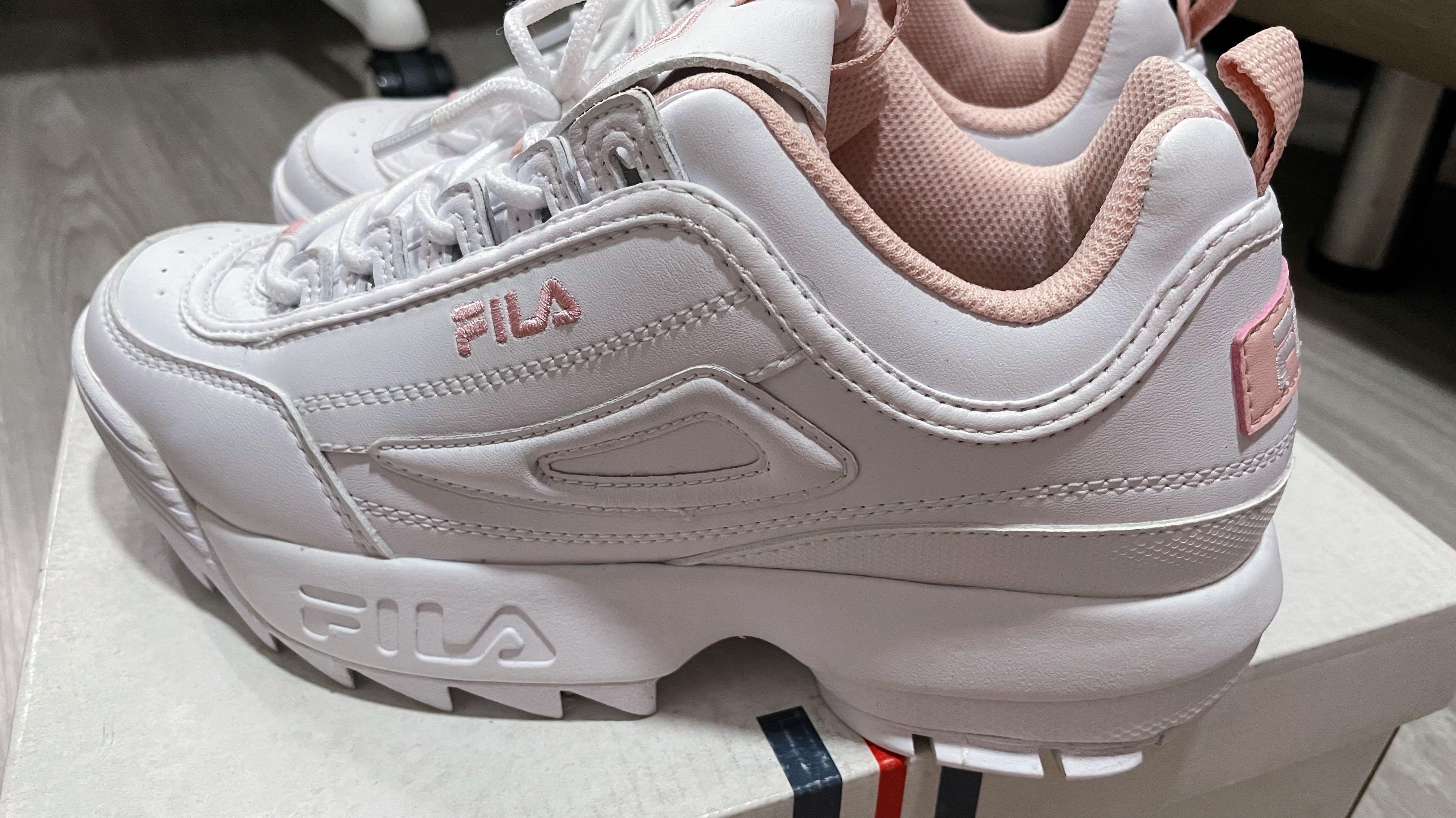 Fila shoes white pink top