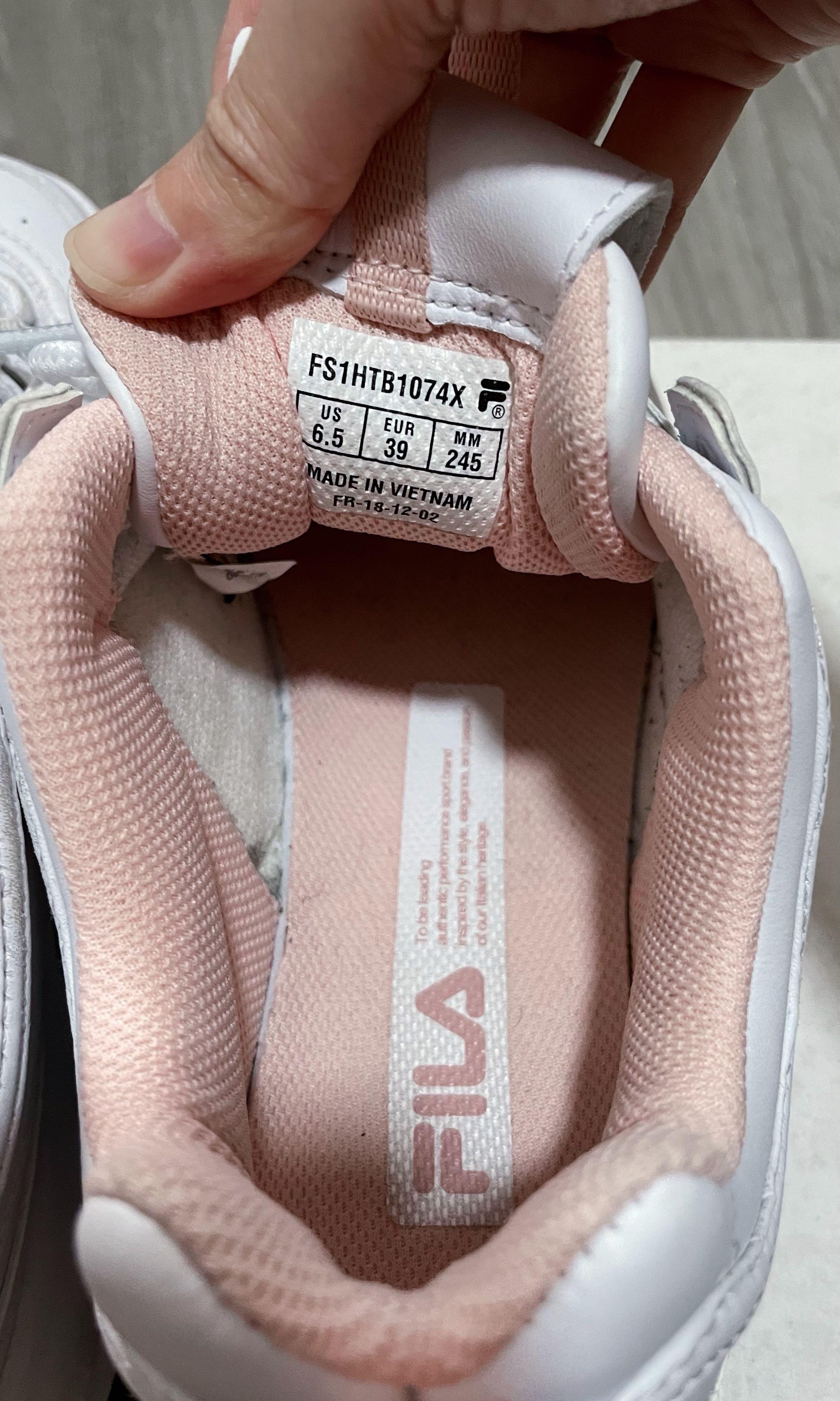 Fila Disruptor II White Pink Size EU 39 Women s Fashion Footwear Sneakers on Carousell