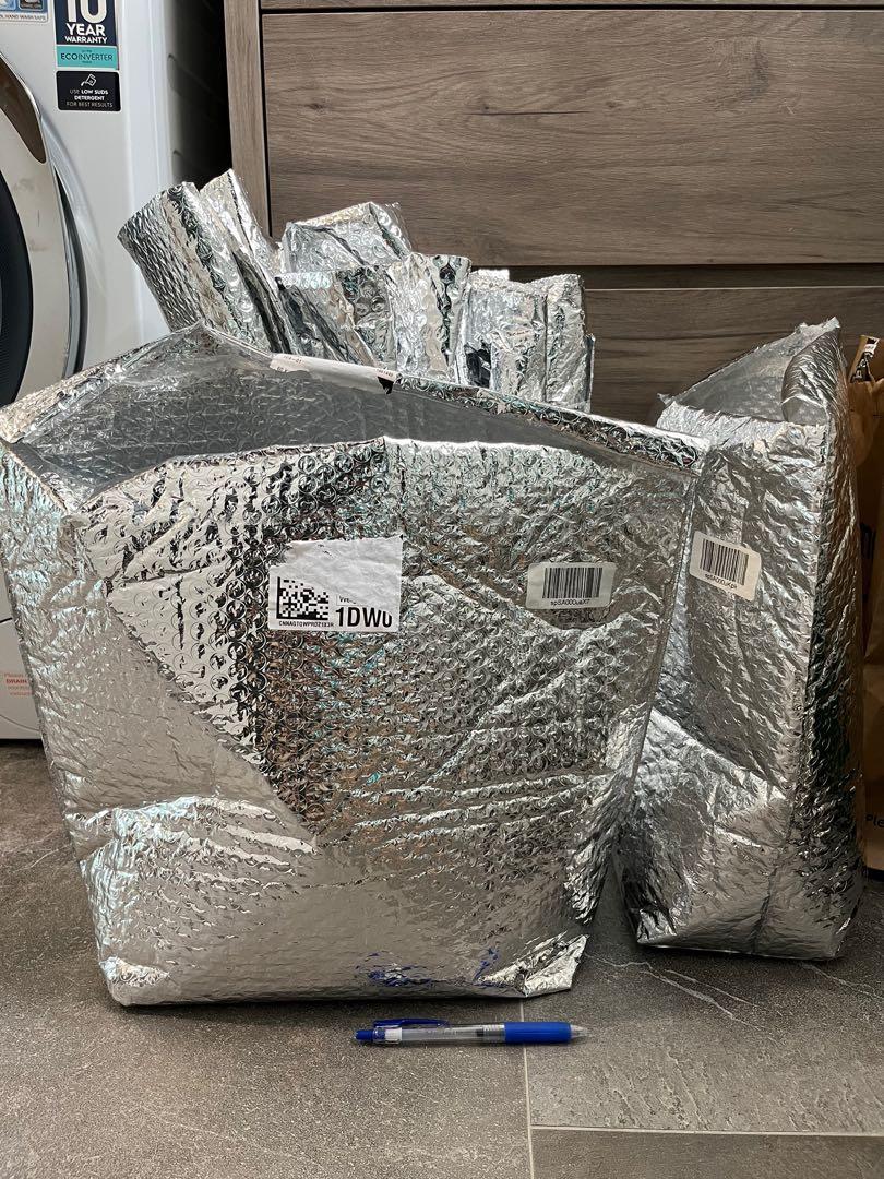 Free 27 thermal bubble wrap bags, Furniture & Home Living, Home