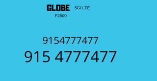 Globe Vanity SIM Cards, Rare number