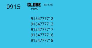 Globe vanity sim cards, special number
