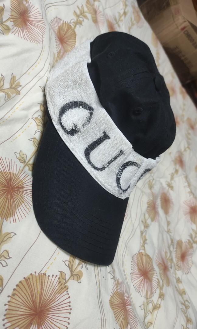 GUCCI HEADBAND CAP (Category: Caps & Hats) located in Quezon. Submitted by esemdee (Listing ID 1143970870, Image 1). Description: GUCCI CAP 750 only add sf sale:500 ☑️ With tags Issues: Madumi Parang restitch yung sa back part (swipe pic for details) Naghimulmol yung towel kaya sira ang print (swipe pics for details) Friendly Reminder: ⚠️Please swipe to see more detailed pictures. ⚠️Actual color may vary due to lightings ⚠️The listing above is a 
