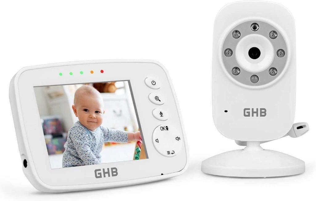 ISEE Video Baby Monitor Cameras 3.5" Large LCD Screen Long Range Camera 