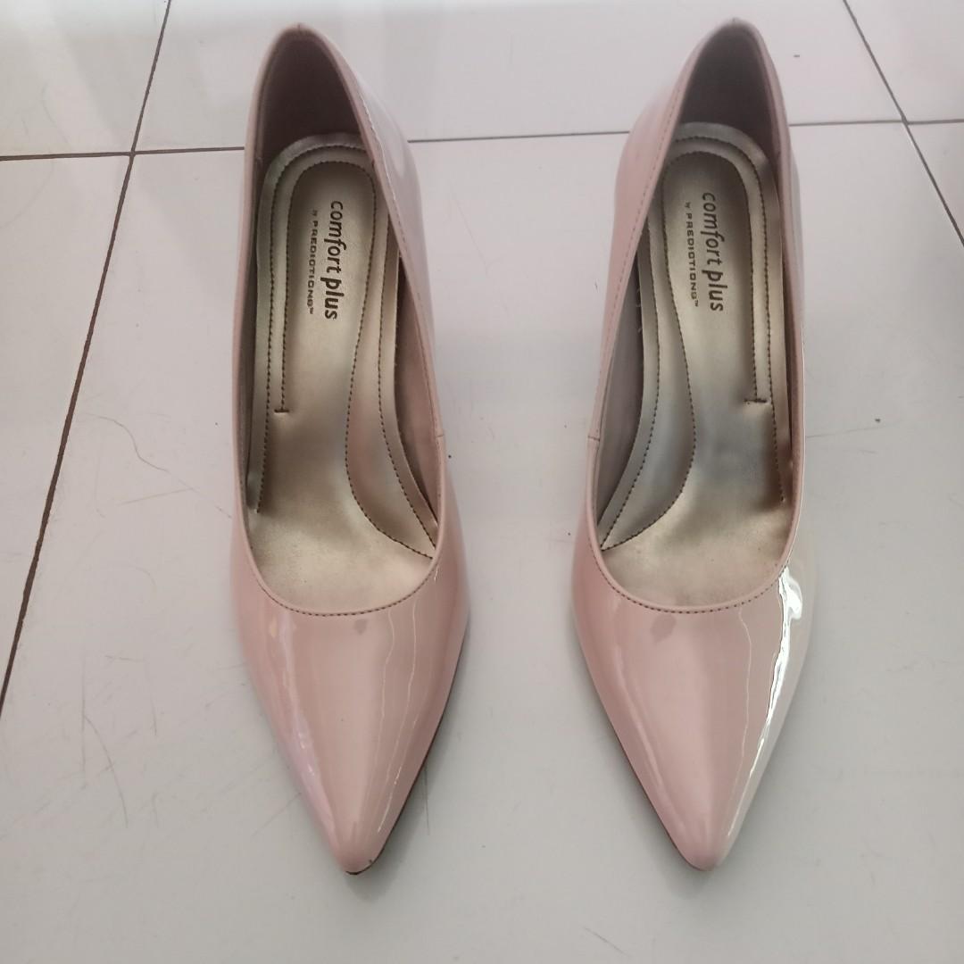 Heels comfort plus pink blush, Fesyen 