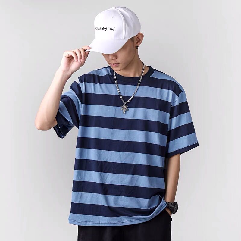 TAIAOJING Men's Fashion T-Shirts Large Short Sleeve Layered Style