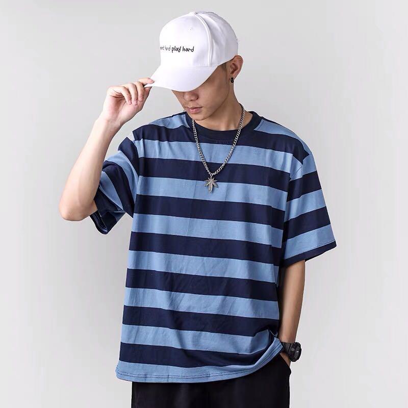 TAIAOJING Men's Fashion T-Shirts Large Short Sleeve Layered Style